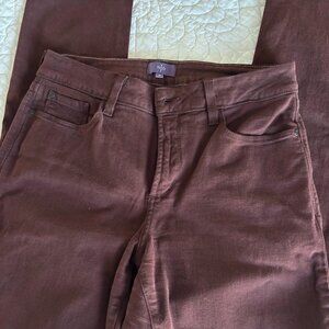 NYDJ Burgundy Slim Jeans
